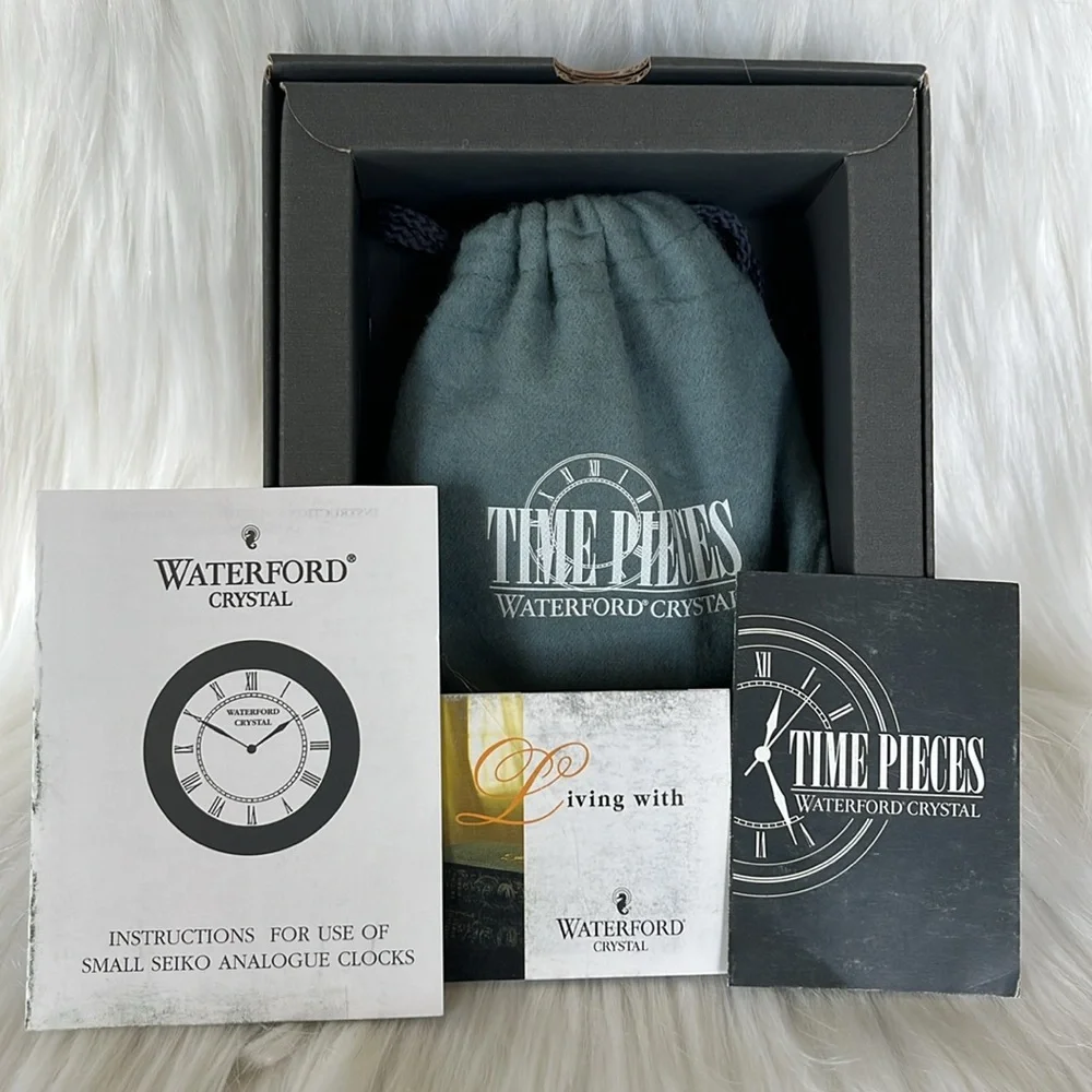 Waterford Crystal Time Piece Art Deco Clock